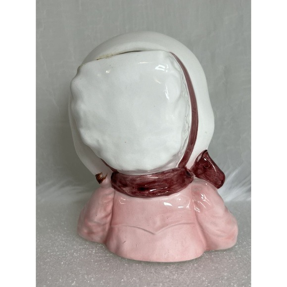 VINTAGE NORCREST Lady Head Vase, E399, Bonnet - Picture 5 of 9